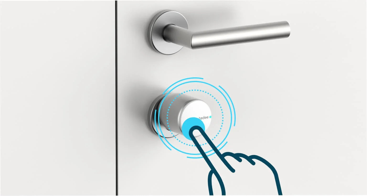 How to use the button of the Tedee smart lock