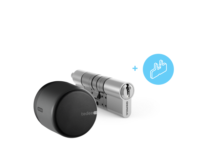 Tedee GO2 Black + European Two Way Cylinder