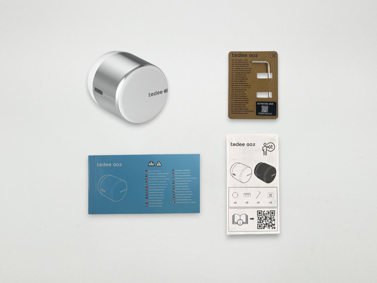 Tedee GO2 (Silver Aluminium/White)