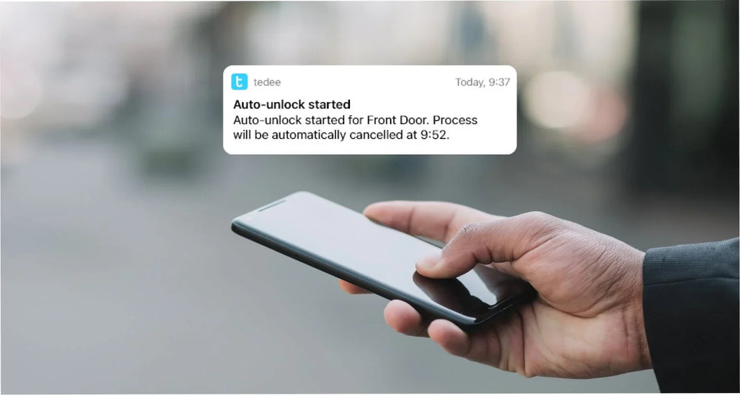 How does a smart lock unlock automatically?