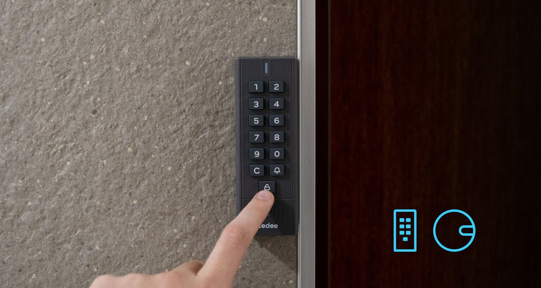 Lock from the outside with a button or PIN: new tedee keypad features