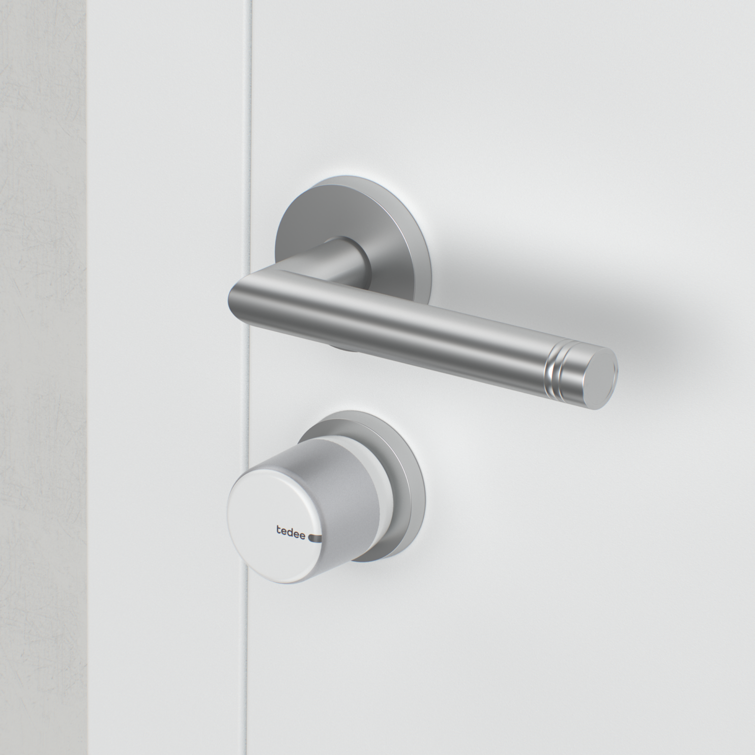 Tedee GO2 Silver + European Two Way Cylinder + Door Sensor